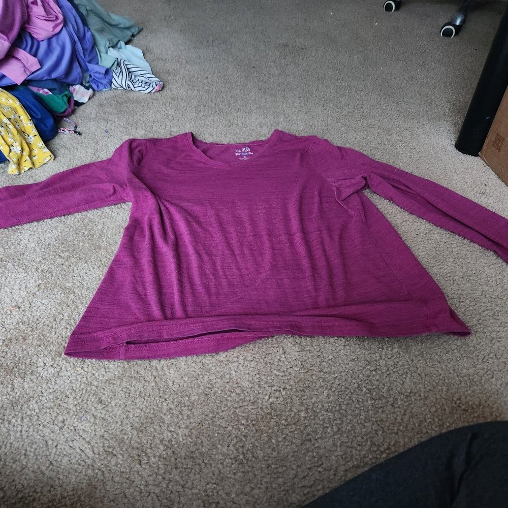 Long sleeve purple shirt